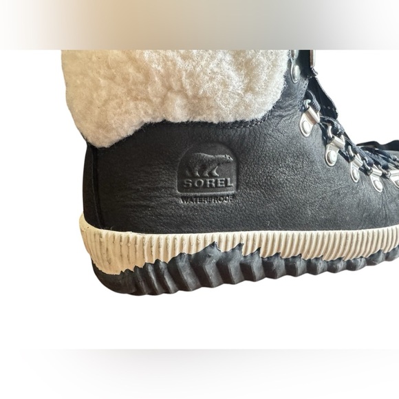 SOREL - Women's Out ‘N About Plus Conquest Waterproof Suede Boot Size 7 Faux Fur - Picture 4 of 16